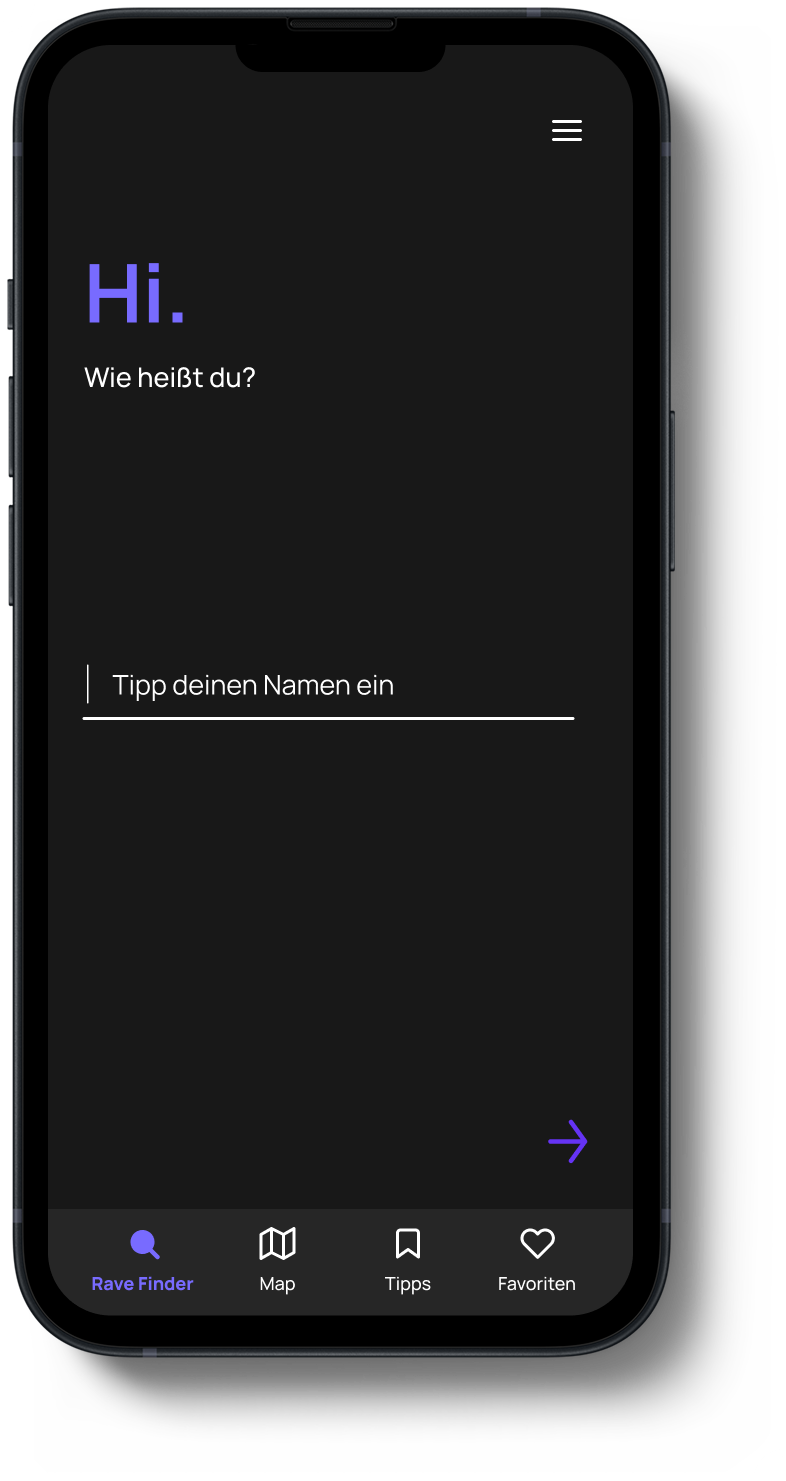 Personalised onboarding asking for the user’s name