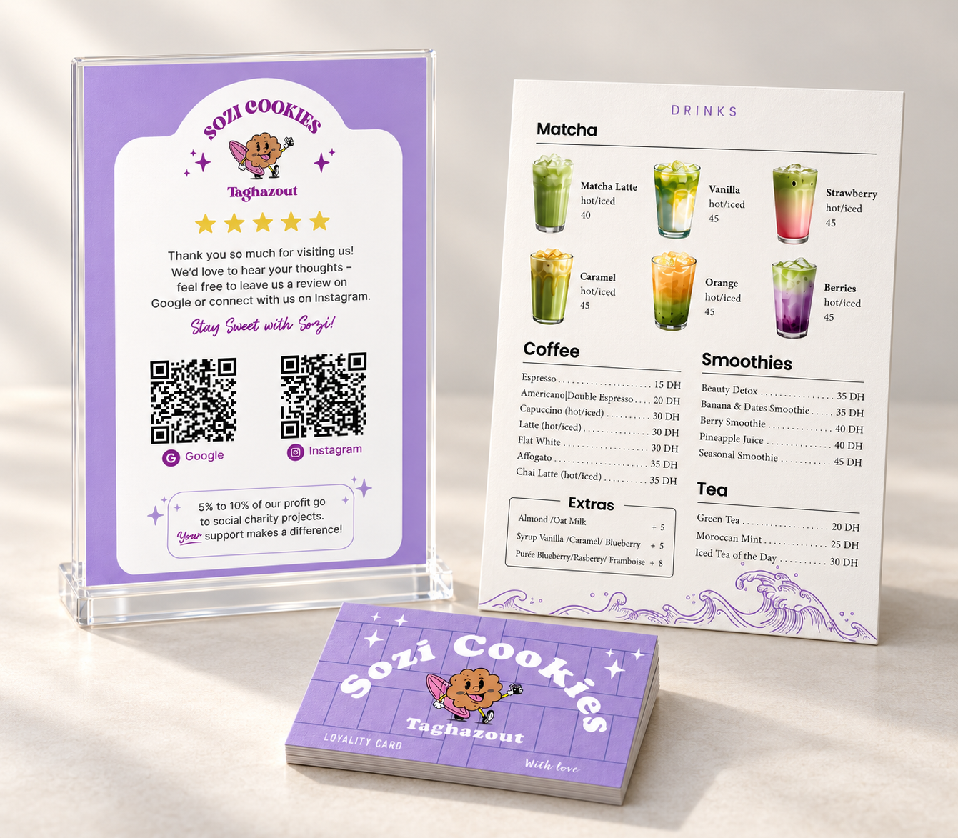 Sozi Cookies branding